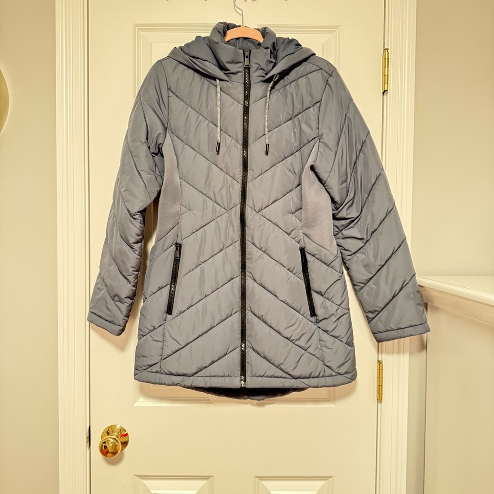 Free Country Women's Light Gray Puffer Jacket